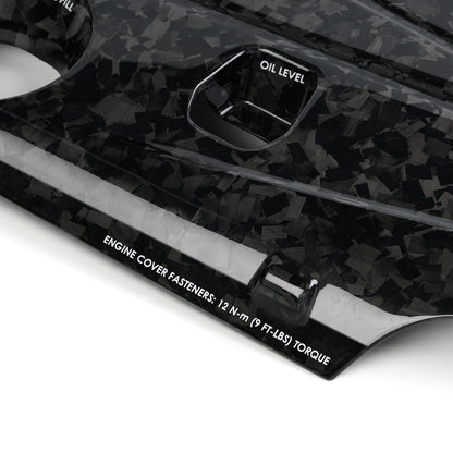 K20C Engine Cover in Forged Carbon Fiber, Gloss Finish