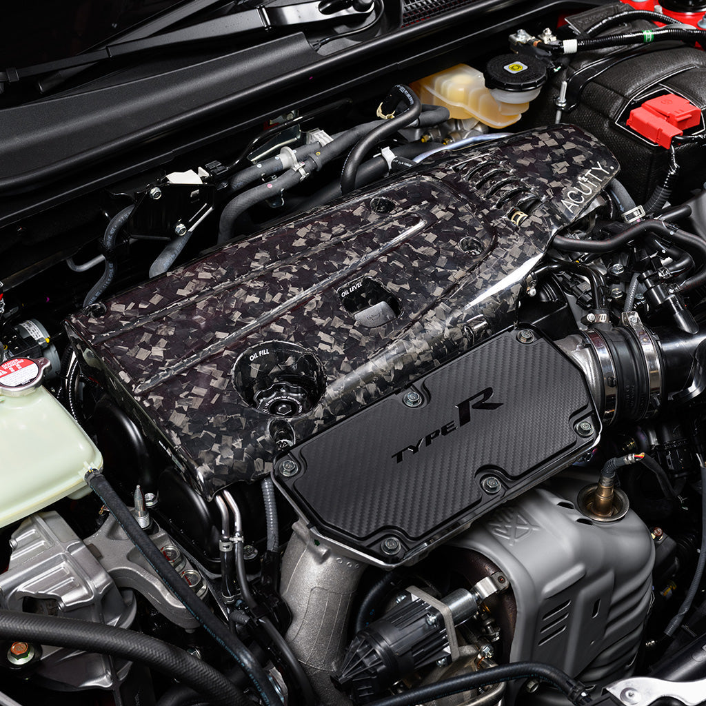 K20C Engine Cover in Forged Carbon Fiber, Gloss Finish