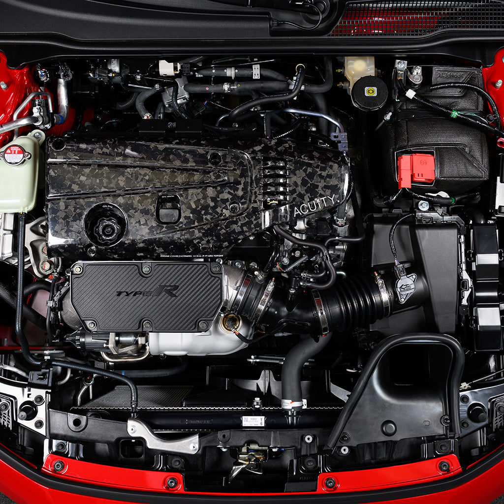 K20C Engine Cover in Forged Carbon Fiber, Gloss Finish