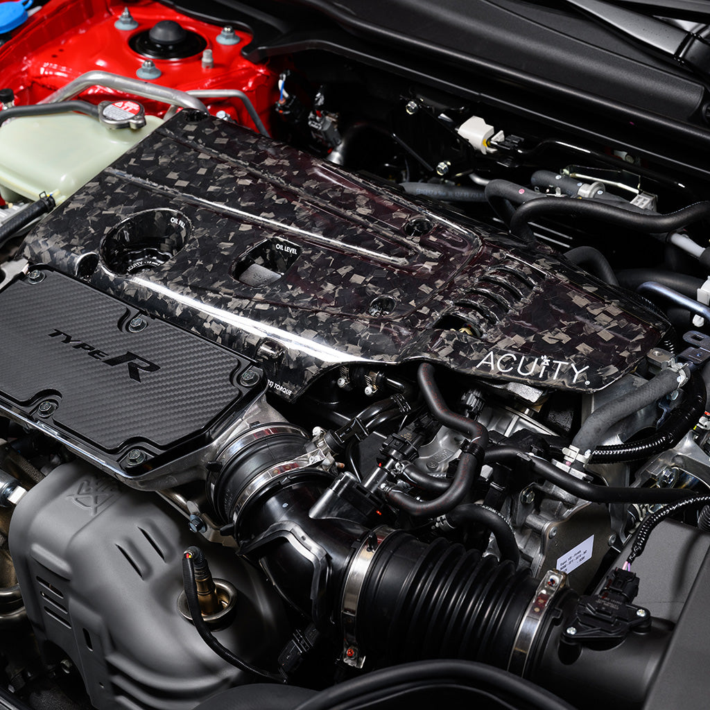 K20C Engine Cover in Forged Carbon Fiber, Gloss Finish