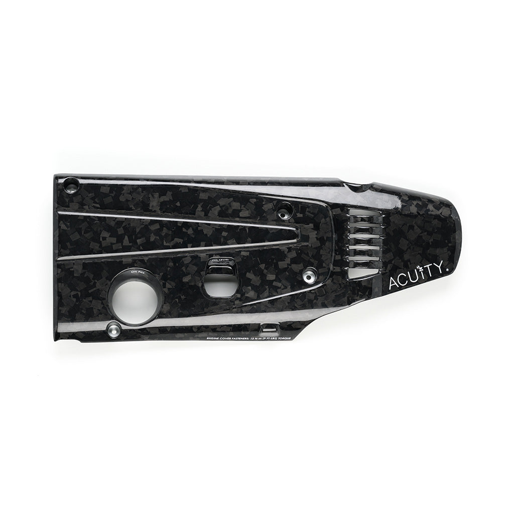 K20C Engine Cover in Forged Carbon Fiber, Gloss Finish