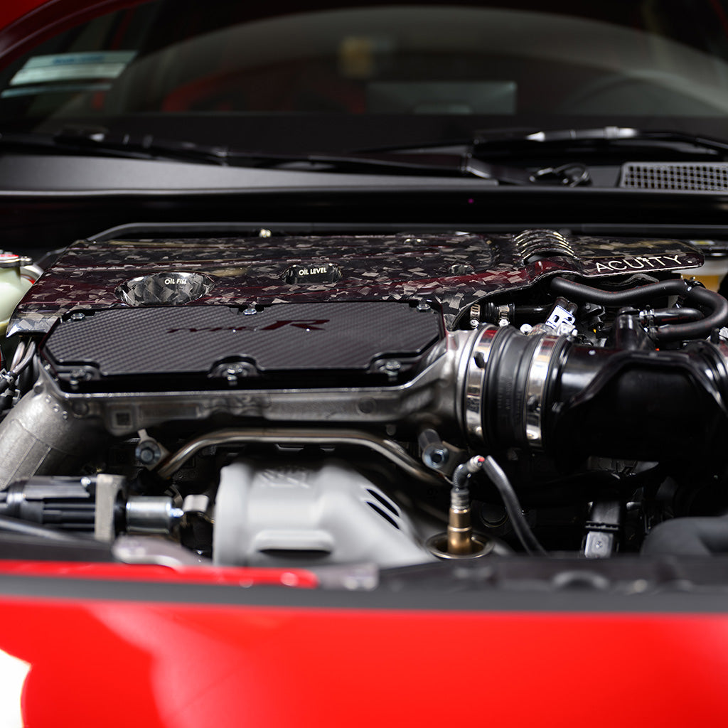 K20C Engine Cover in Forged Carbon Fiber, Gloss Finish