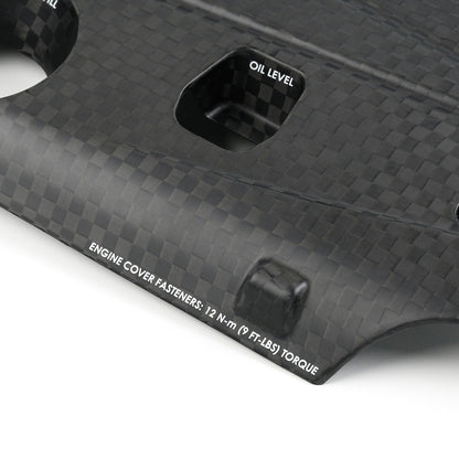 K20C Engine Cover in Spread Tow Carbon Fiber, Satin Finish