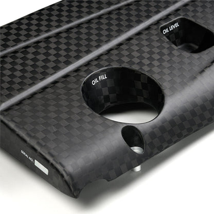 K20C Engine Cover in Spread Tow Carbon Fiber, Satin Finish