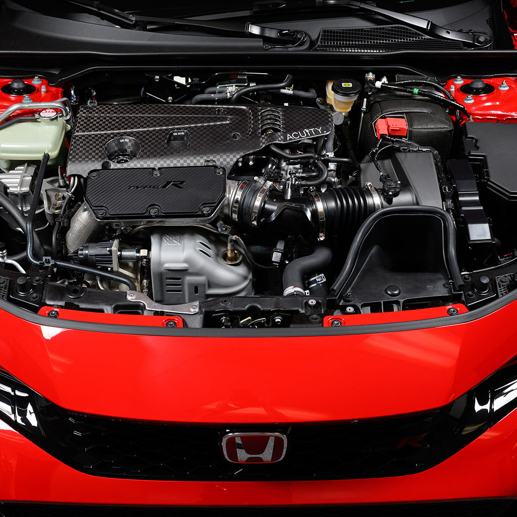 K20C Engine Cover in Spread Tow Carbon Fiber, Satin Finish