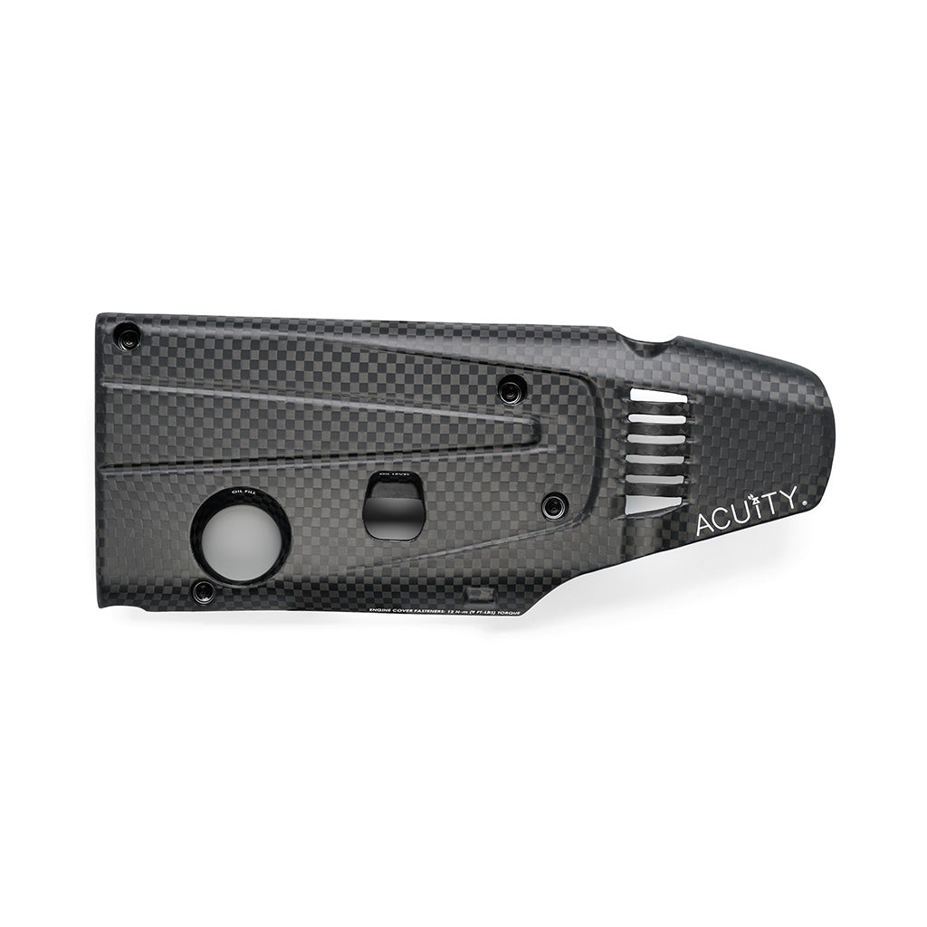 K20C Engine Cover in Spread Tow Carbon Fiber, Satin Finish