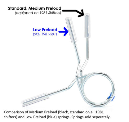 Low Preload Centering Spring for 1981-LHD and 1981-RHD Shifters