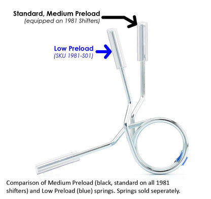 ACUiTY Instruments Low Preload Centering Spring for 1981-LHD and 1981-RHD Shifters