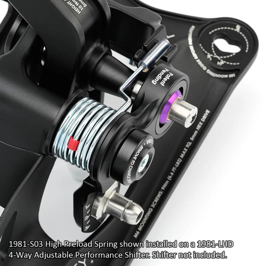 ACUiTY Instruments High Preload Centering Spring for 1981-LHD and 1981-RHD Shifters