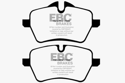 EBC 07-14 Mini Hardtop 1.6 Turbo Cooper S Greenstuff Front Brake Pads