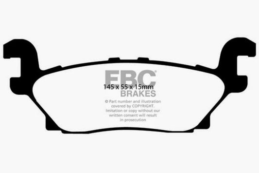 EBC 05-07 Hummer H3 3.5 Yellowstuff Rear Brake Pads