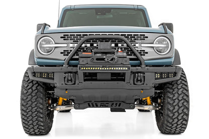 High Winch Mount | All Models | 9500S | 20 Inch Black Single Row LED | Ford Bronco (21-24)