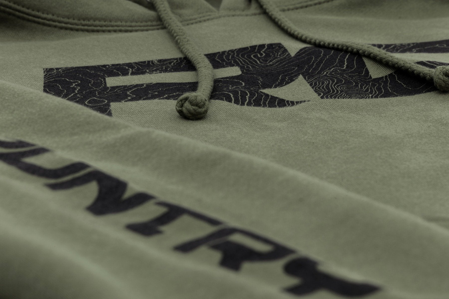 Rough Country Hoodie | RC Topographical Sleeve | Army Green | 3XL