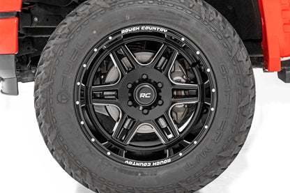 Rough Country 92 Series Wheel | Machined One-Piece | Gloss Black | 22x12 | 8x180 | -44mm