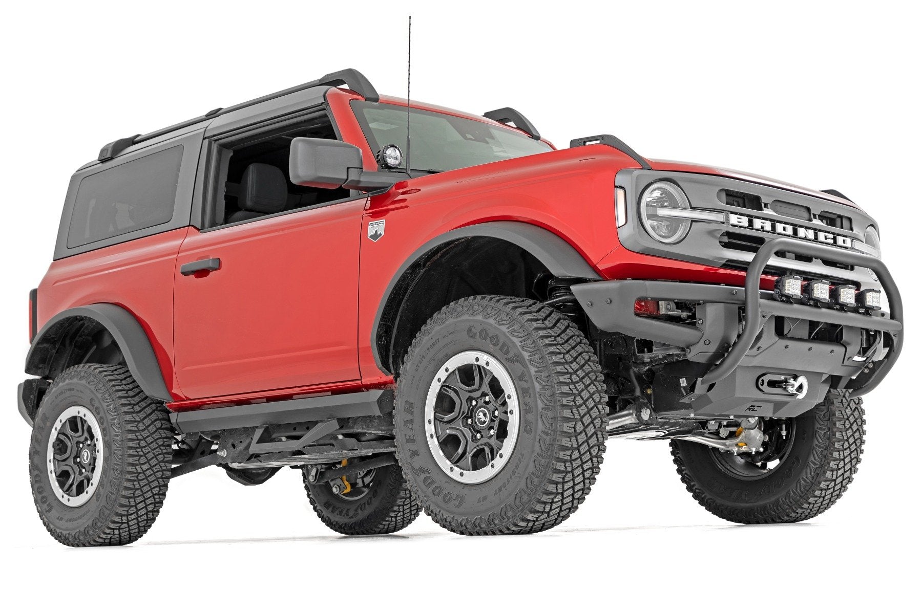 Nudge Bar | 20 Inch Black Single Row LED | OE Modular Steel | | Ford Bronco (21-24)
