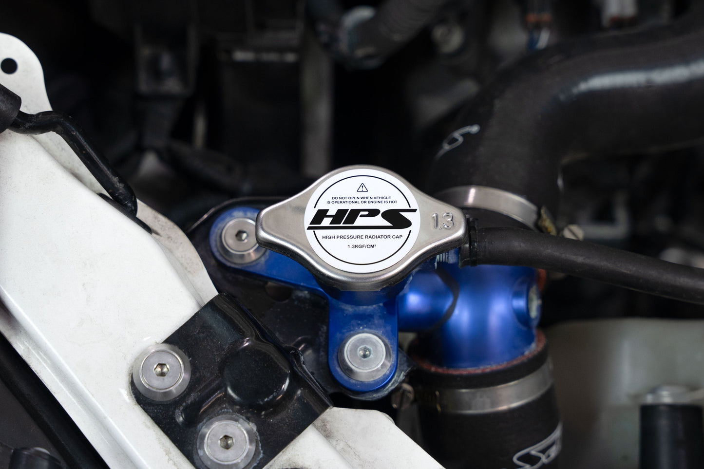 HPS High-Pressure 1.3 bar Stainless Steel Radiator Cap, Type B, Flat Valve, 2068-38N