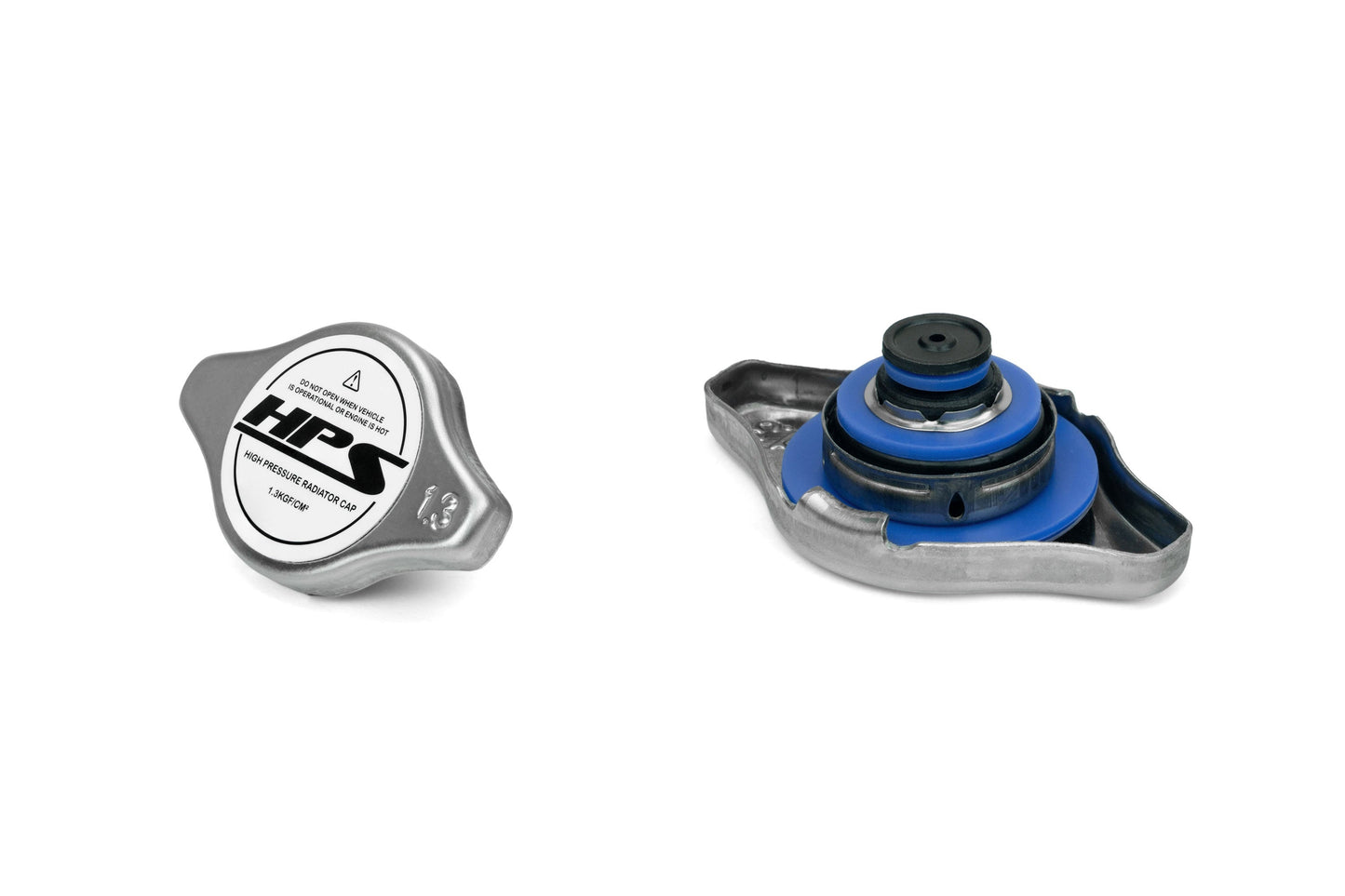 HPS High-Pressure 1.3 bar Stainless Steel Radiator Cap, Type B, Flat Valve, 2068-38N
