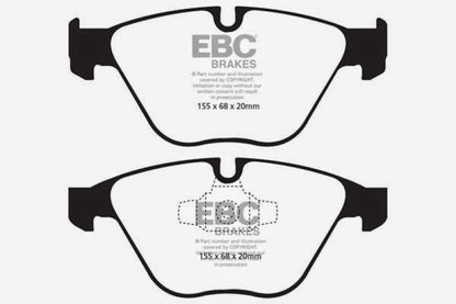 EBC 13+ BMW X1 2.0 Turbo (28i) Yellowstuff Front Brake Pads