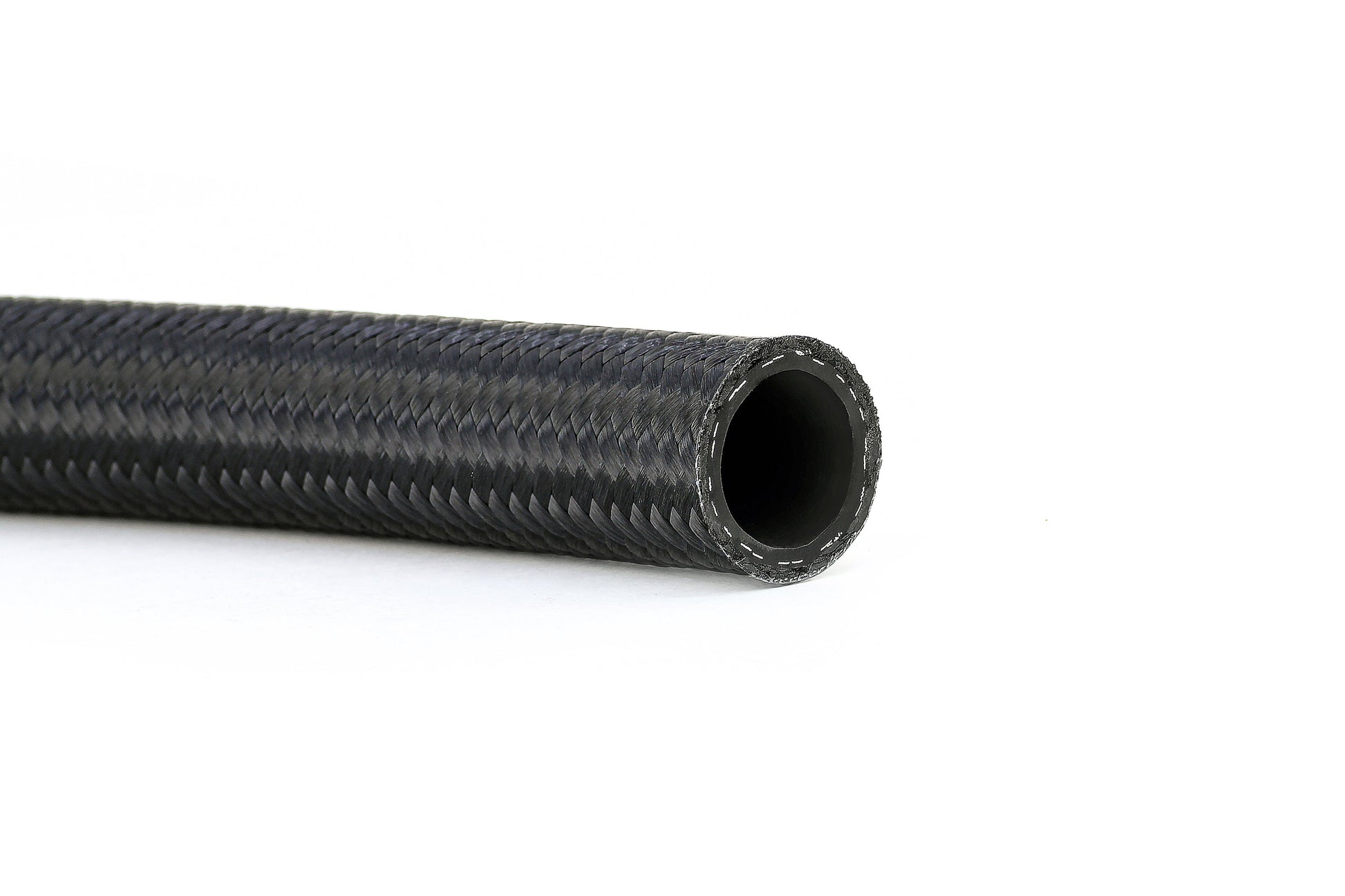 HPS Performance -4 Nylon Stainless Steel Braided Hose Black