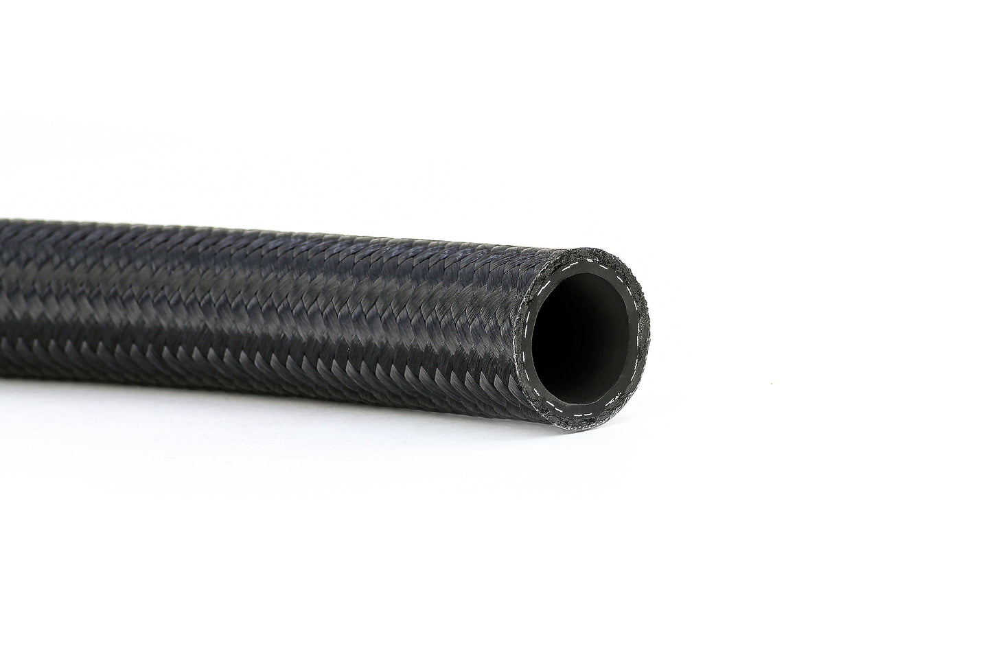 HPS Performance -4 Nylon Stainless Steel Braided Hose, Black