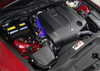 HPS Performance Post MAF Air Intake Aluminum Tube, Blue, 27-559BL