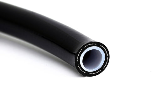 HPS Performance -3 PTFE Stainless Steel Reinforced Braided Hose with Black PVC Sleeve Black