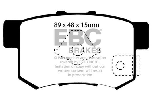 EBC 05-06 Honda CR-V 2.4 Greenstuff Rear Brake Pads