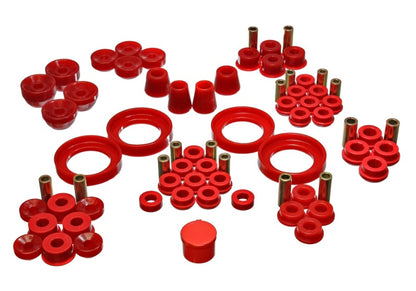 Energy Suspension 92-96 Honda Prelude Red Hyper-Flex Master Bushing Set