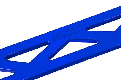 HPS Performance Aluminum Front Strut Tower Brace Bar, Blue, 42-100BL