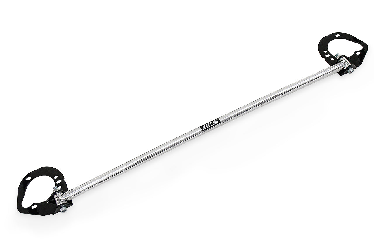 HPS Performance Aluminum Front Strut Tower Brace Bar Polished 42-103P