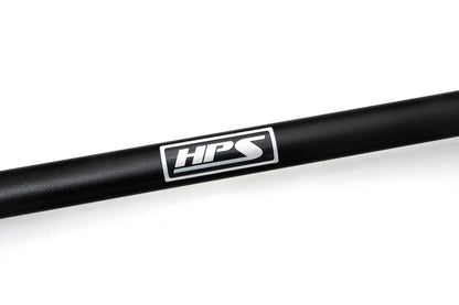 HPS Performance Aluminum Front Strut Tower Brace Bar, Black, 42-103WB