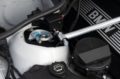 HPS Performance Aluminum Front Strut Tower Brace Bar, Black, 42-103WB