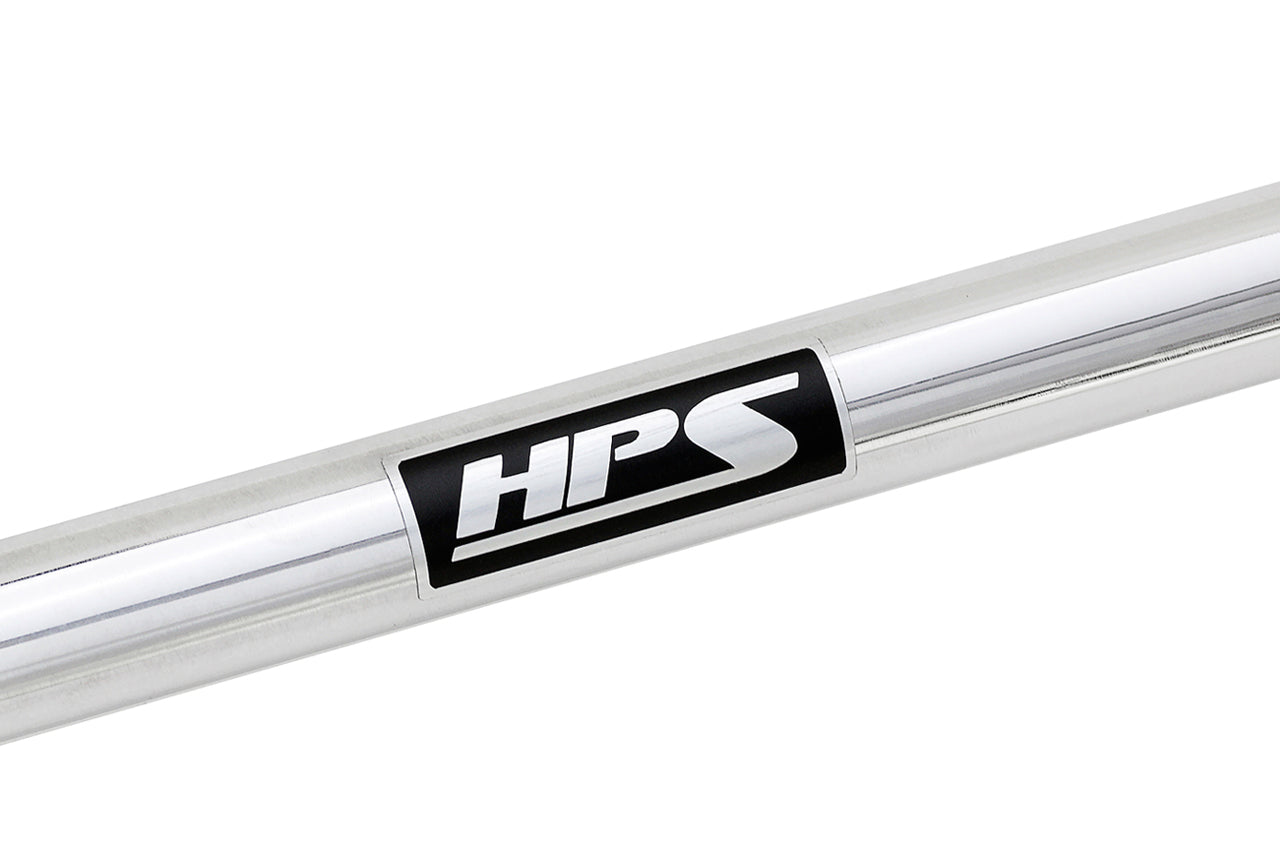 HPS Performance Aluminum Front Strut Tower Brace Bar, Polished, 42-103P