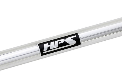 HPS Performance Aluminum Front Strut Tower Brace Bar, Polished, 42-103P