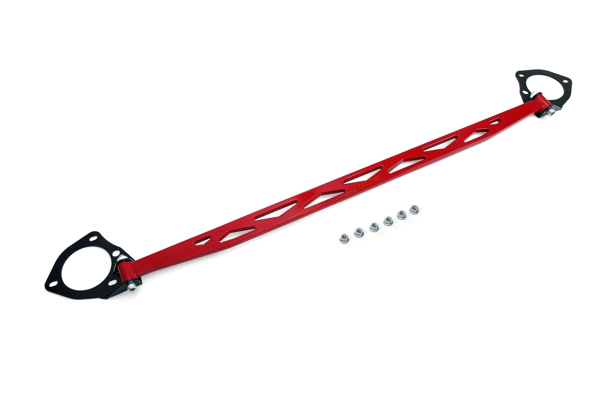 HPS Performance Aluminum Front Strut Tower Brace Bar Red 42-104R