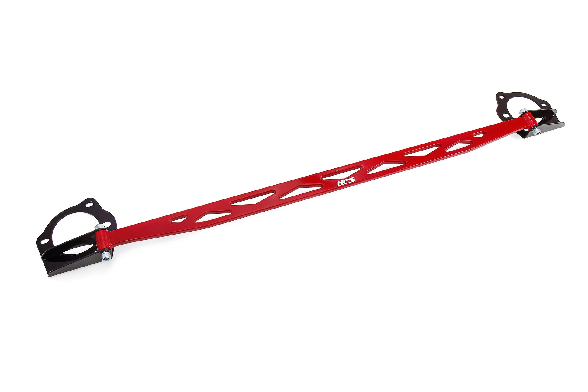 HPS Performance Aluminum Front Strut Tower Brace Bar Red 42-112R