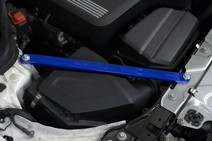 HPS Performance Front Billet Strut Bar Cross Brace, Blue, 42-115BL