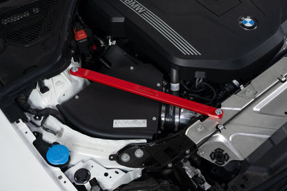 HPS Performance Front Billet Strut Bar Cross Brace, Red, 42-115R
