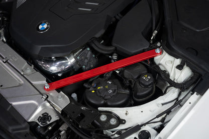 HPS Performance Front Billet Strut Bar Cross Brace, Red, 42-115R