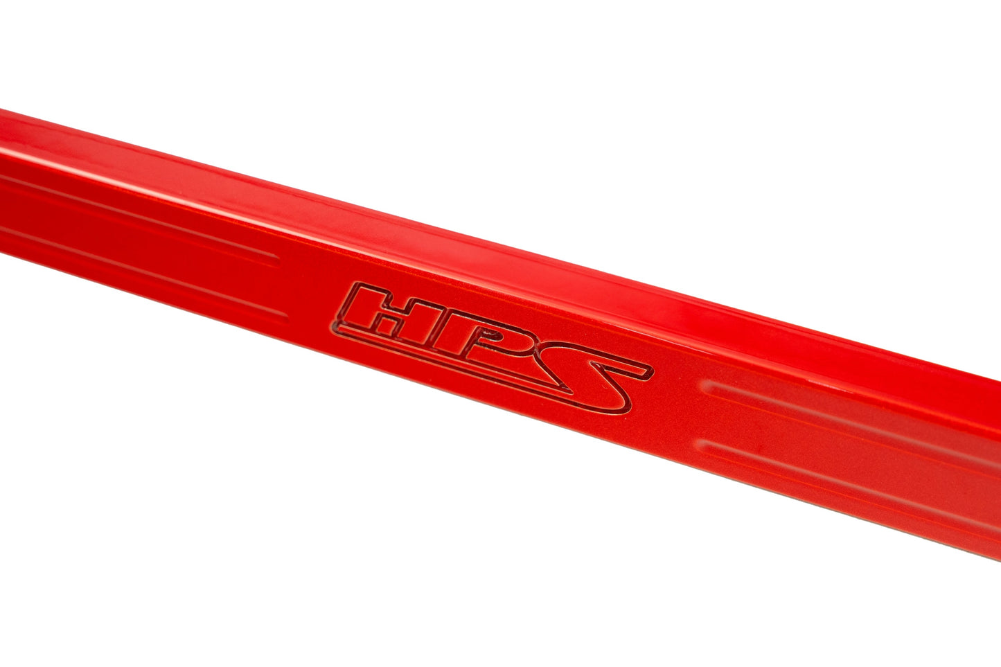 HPS Performance Front Billet Strut Bar Cross Brace, Red, 42-115R