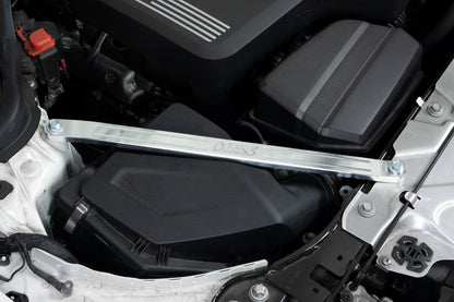 HPS Performance Front Billet Strut Bar Cross Brace, Black, 42-115WB