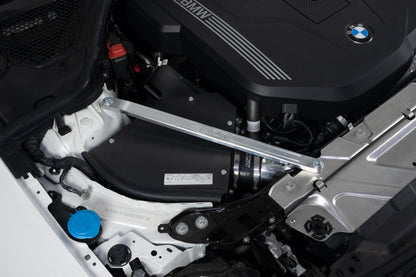 HPS Performance Front Billet Strut Bar Cross Brace, Black, 42-115WB