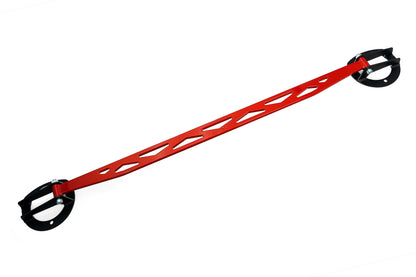 HPS Performance Aluminum Front Strut Tower Brace Bar Red 42-118R
