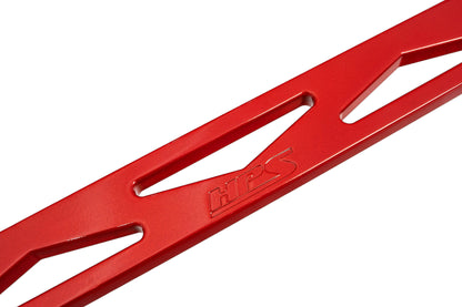HPS Performance Aluminum Front Strut Tower Brace Bar, Red, 42-118R