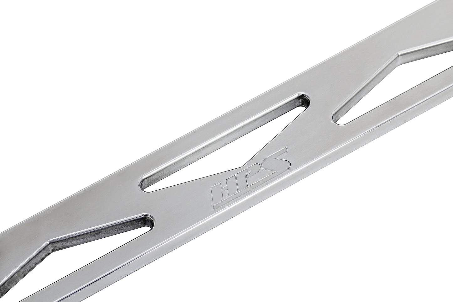 HPS Performance Aluminum Front Strut Tower Brace Bar, Polished, 42-119P