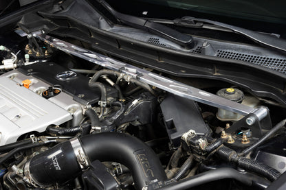 HPS Performance Aluminum Front Strut Tower Brace Bar, Polished, 42-119P