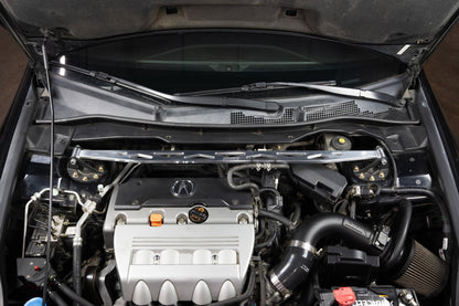 HPS Performance Aluminum Front Strut Tower Brace Bar, Polished, 42-119P