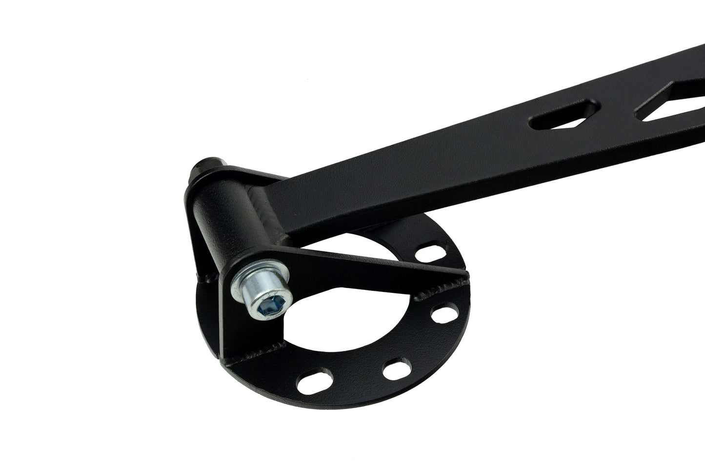 HPS Performance Aluminum Front Strut Tower Brace Bar, Black, 42-119WB