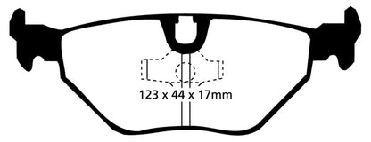 EBC 92-95 BMW M3 3.0 (E36) Bluestuff Rear Brake Pads