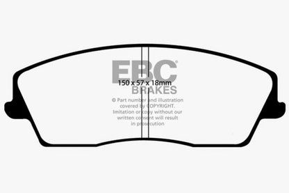 EBC 05-09 Chrysler 300 2.7 Redstuff Front Brake Pads